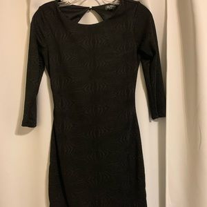 Black mini dress